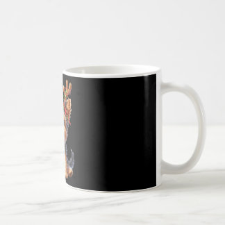 Yorkshire Terrier Reindeer Weihnachtsmannmütze Xma Kaffeetasse