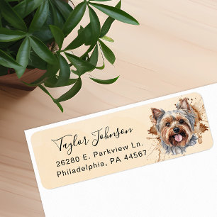 Yorkshire Terrier Rücksendeetikett
