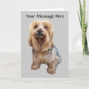 Yorkshire Terrier So Niedlich Grußkarte Karte