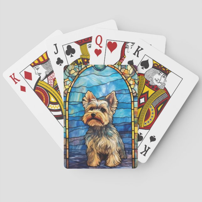 Yorkshire Terrier Spielkarten (Rückseite)
