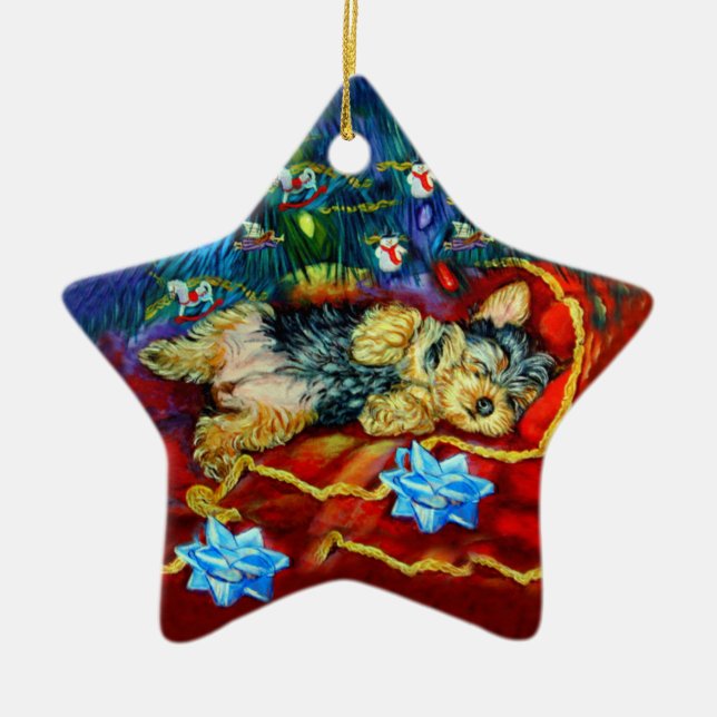 Yorkshire Terrier Star Ornament (Vorne)
