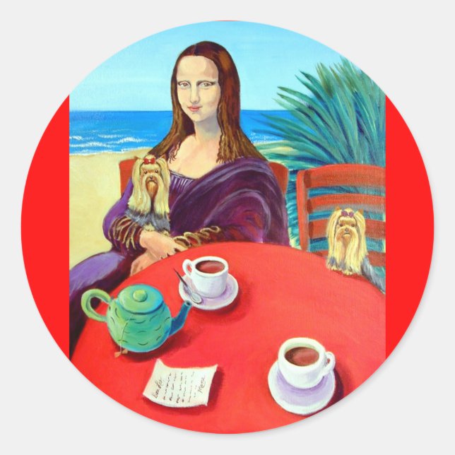 Yorkshire Terrier Stickers (Vorderseite)