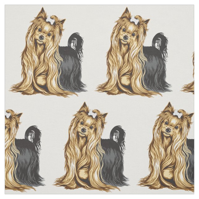 Yorkshire-Terrier Stoff (Muster)