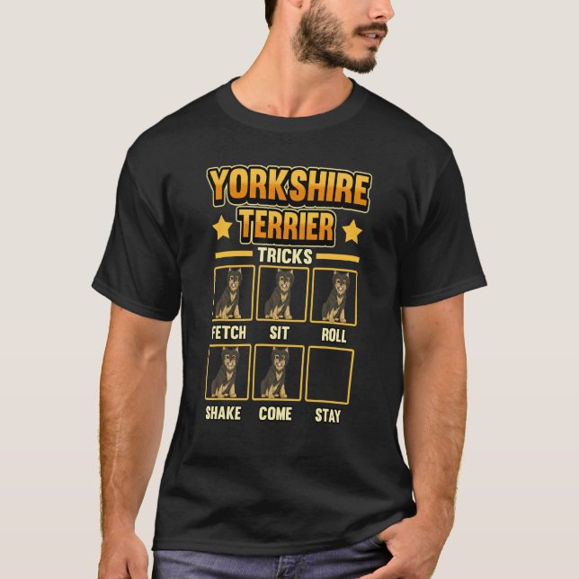 Yorkshire Terrier Tricks Puppy Trainer Yorkie Mama T-Shirt (Vorderseite)