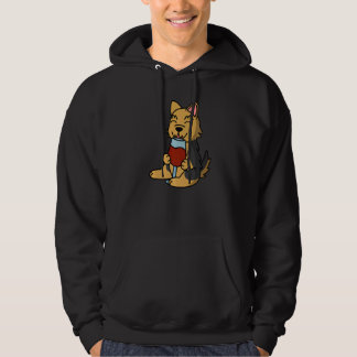 Yorkshire Terrier trinkt Wein Hund   Hoodie