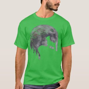 Yorkshire Terrier Under Moon Halloween Hundeliebha T-Shirt