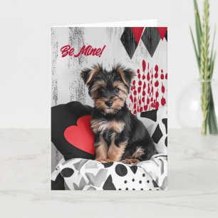 Yorkshire Terrier Valentine Card Dankeskarte