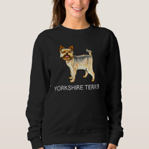 Yorkshire-Terrier Verrückter Hund Sweatshirt