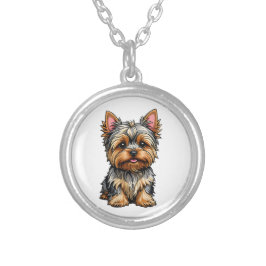 Yorkshire Terrier Versilberte Kette