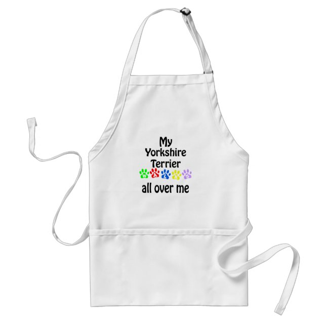Yorkshire Terrier Walks Design Schürze (Vorne)