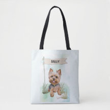 Yorkshire Terrier Wasserfarbe Personalisierter Hun