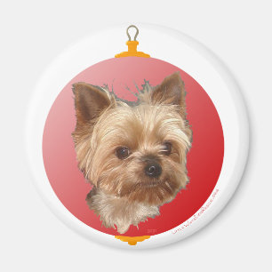 Yorkshire Terrier Weihnachten Magnet