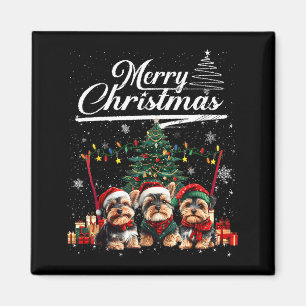 Yorkshire Terrier Weihnachtsbaum Dekorationen Hund Magnet