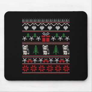 Yorkshire Terrier Weihnachtsfamilie Uggli Mousepad