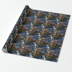 Yorkshire Terrier Weihnachtsfest Saison Geschenkpapier