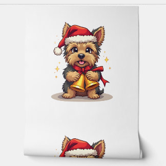 Yorkshire Terrier Weihnachtsglocken Tapete