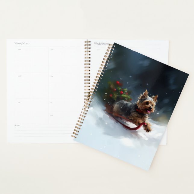 Yorkshire Terrier Weihnachtsschnee Planer (Anzeige)