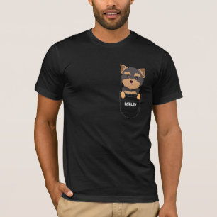 Yorkshire Terrier-Welpe süßer Hund im Taschenforma T-Shirt