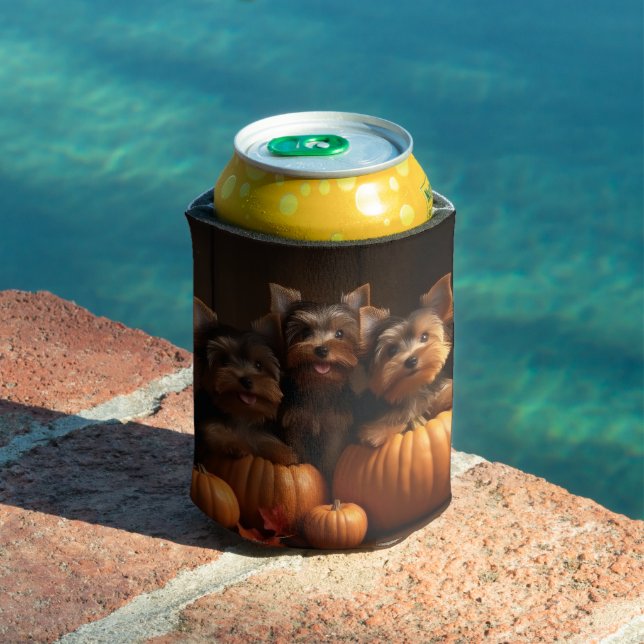 Yorkshire Terrier Welppy Autumn Delight Pumpkin Dosenkühler (In Situ Pool)