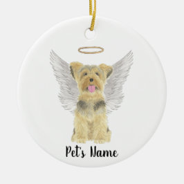 Yorkshire Terrier Yorkie Beileid Memorial Keramik Ornament