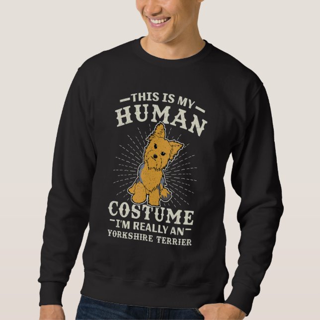 Yorkshire Terrier Yorkie Dog Breeders Dog Owner Sa Sweatshirt (Vorderseite)