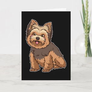 Yorkshire Terrier Yorkie Dog Geschenk Karte