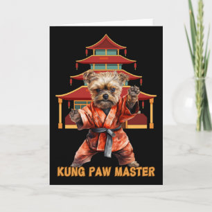 Yorkshire Terrier Yorkie Karate Martial Arts Lusti Karte