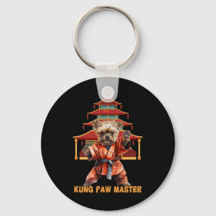 Yorkshire Terrier Yorkie Karate Martial Arts Lusti Schlüsselanhänger