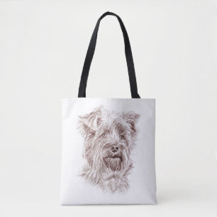 Yorkshire Terrier Zeichnung Tasche
