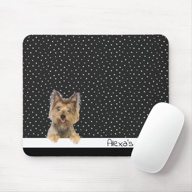 Yorkshire Terrier zu Polka Dots Mousepad (Mit Mouse)