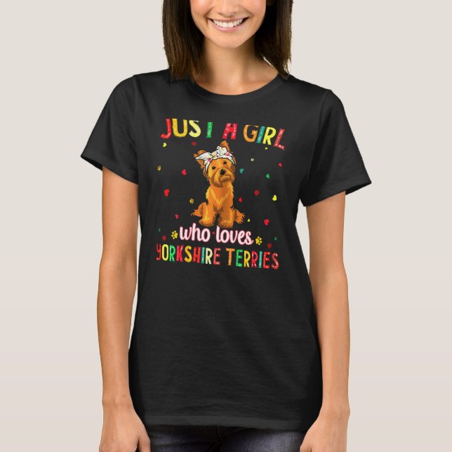 Yorkshire Terriers Dog T-Shirt (Vorderseite)