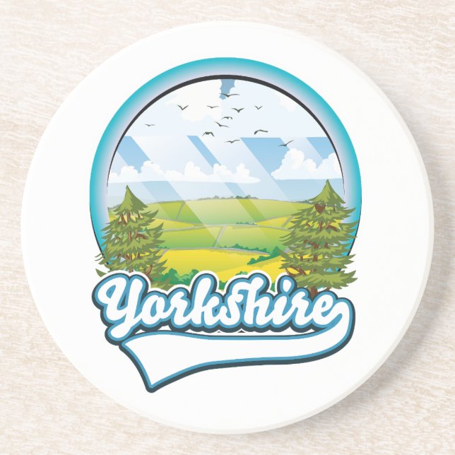 Yorkshire Travel Logo Getränkeuntersetzer (Vorne)