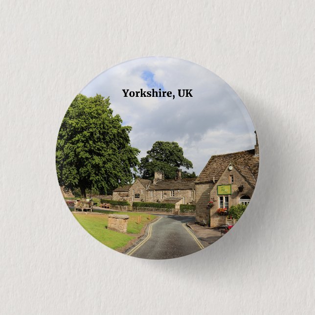 Yorkshire, UK Button (Vorderseite)