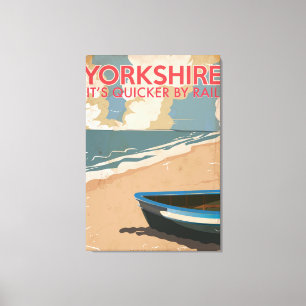 Yorkshire Vintag Railtravel Poster Leinwanddruck