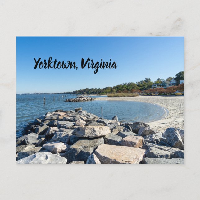 Yorktown Beach in Virginia Postkarte (Vorderseite)