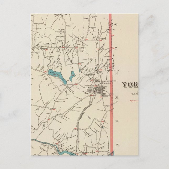 Yorktown NY Postkarte (Vorderseite)
