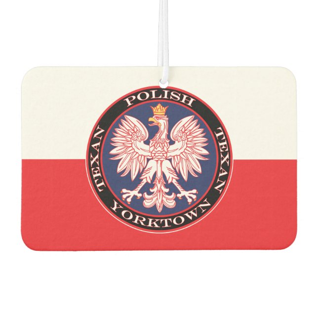 Yorktown Round Polish Texan Autolufterfrischer (Vorderseite)