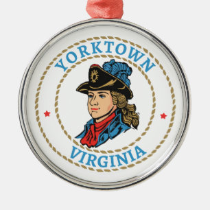 Yorktown Virginia Colonial Ornament Aus Metall