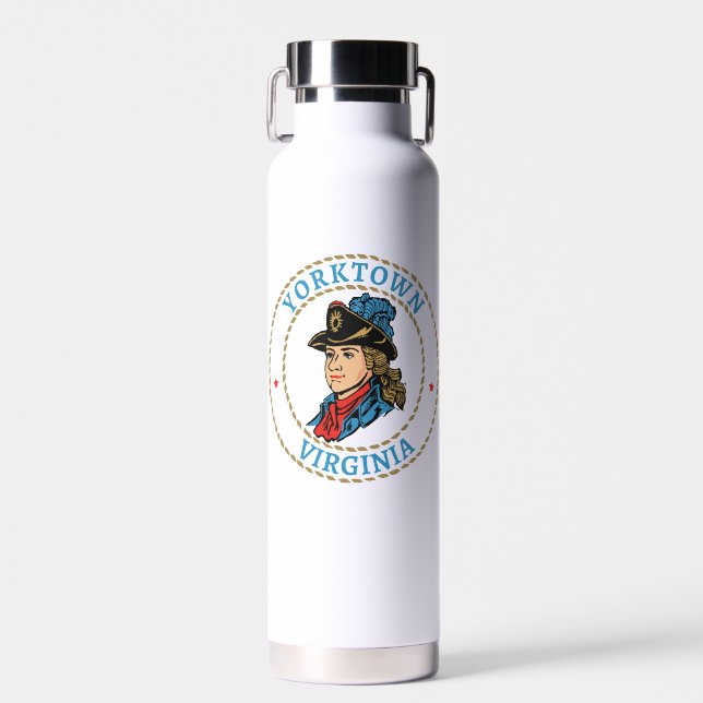 Yorktown Virginia Colonial Trinkflasche (Vorne)