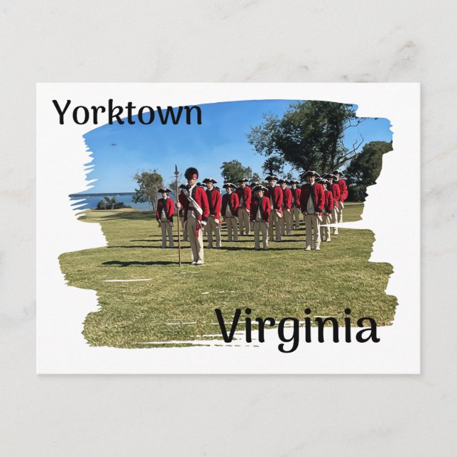 Yorktown Virginia Postkarte (Vorderseite)