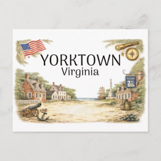 Yorktown Viriginia Postkarte