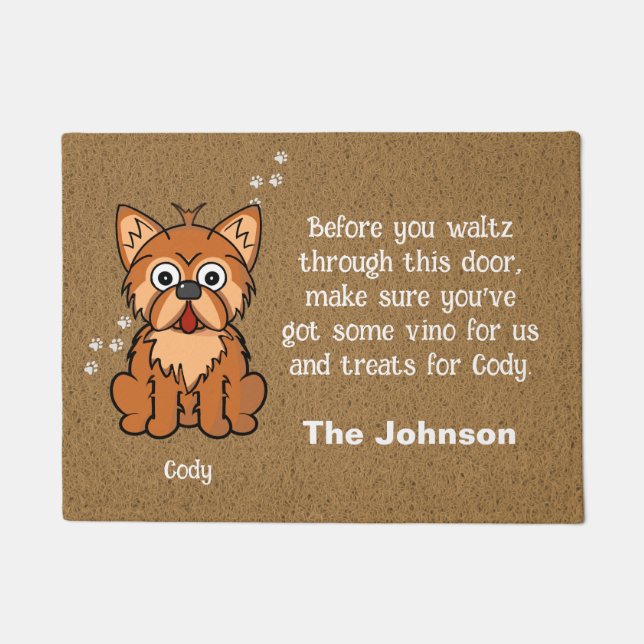 Yorky Dog Mat Fußmatte (Vorderseite)