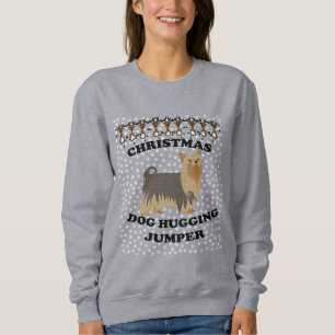 Yorky, Yorkshire Terrier Hund Weihnachtshund Huggg Sweatshirt