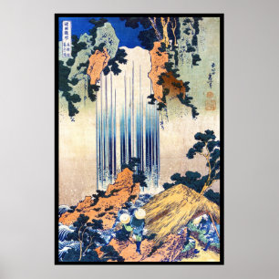 Yoro Wasserfall in der Provinz Mino Hokusai Katsus Poster