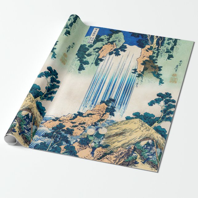 Yoro Waterfall Mino Province von Katsushika Hokusa Geschenkpapier (Ungerollt)
