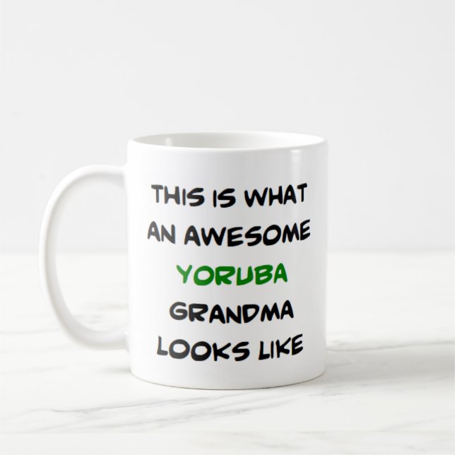 Yoruba-Oma, phantastisch Kaffeetasse (Links)