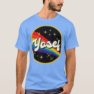 Yosef Regenbogen im Vintagen Weltraumstil T-Shirt