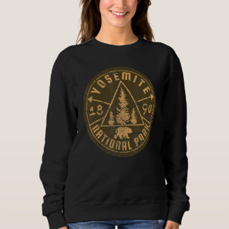 Yosemite California Nature Hike Bear Outdoors Vint Sweatshirt