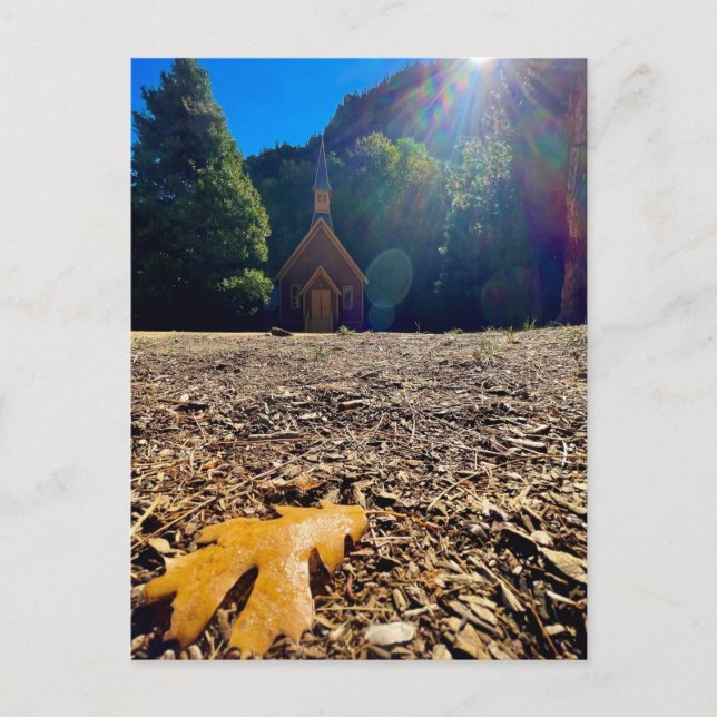 Yosemite Church Postkarte (Vorderseite)