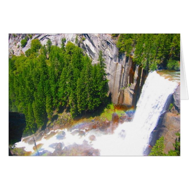 yosemite chute avec arc-en-ciel (Devant horizontal)